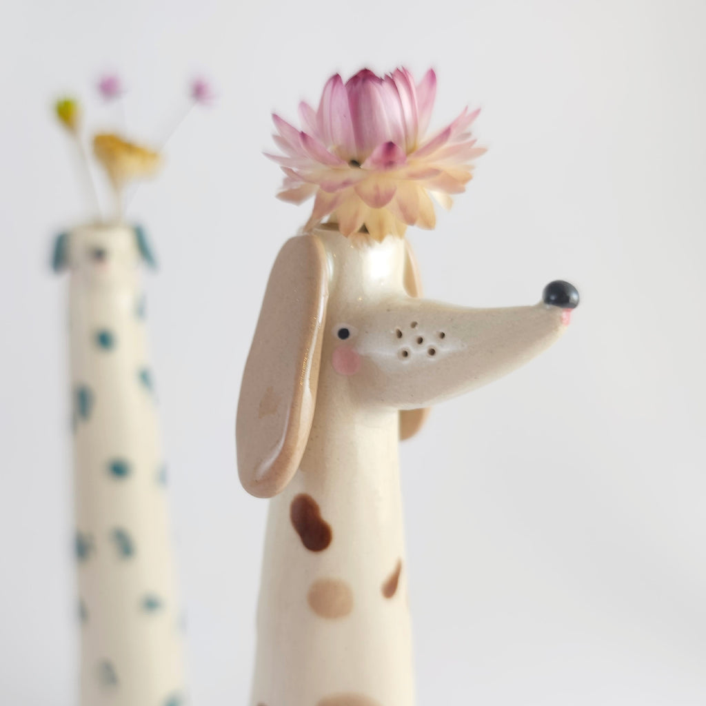Jolie the Wonky Pup Vase