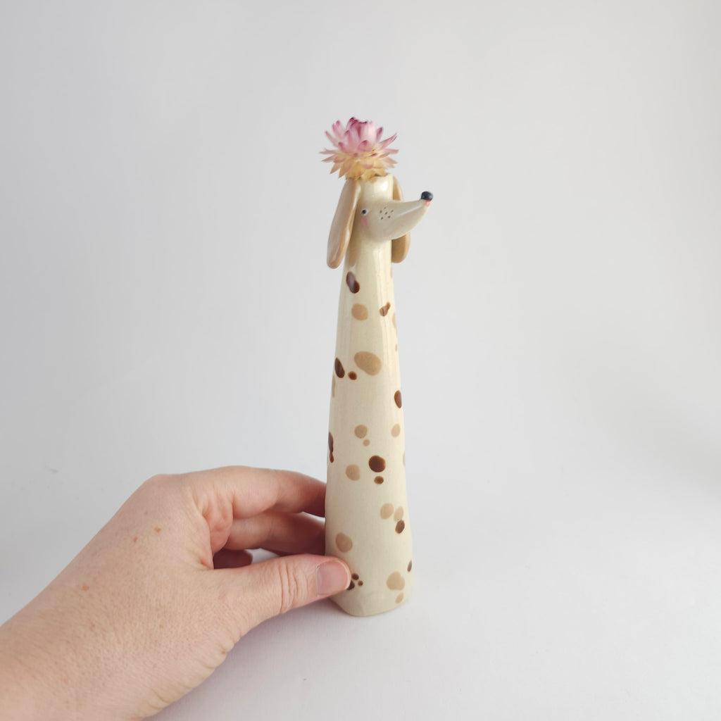 Jolie the Wonky Pup Vase