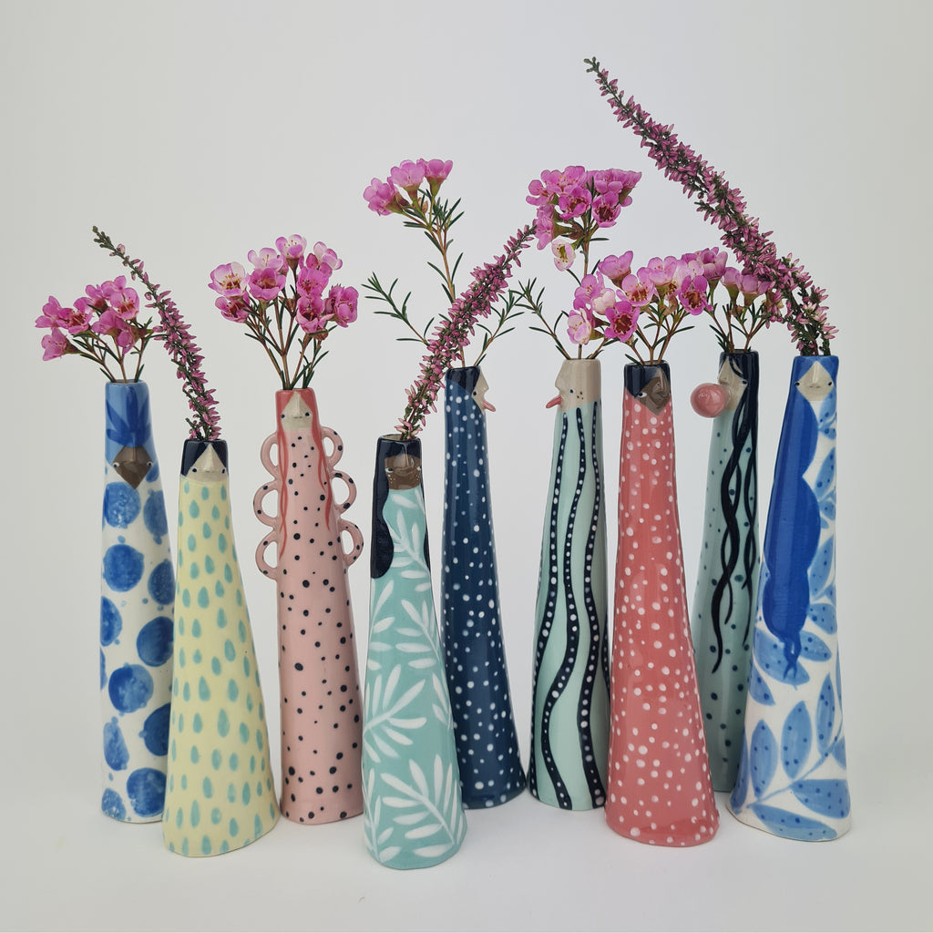 Golden Dots Collection: Mary  the Weirdo Bud Vase