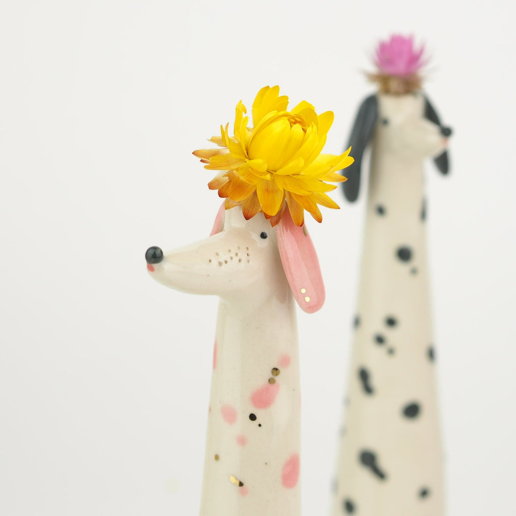 Golden Dots Collection: Pepper the Weirdo Pup Vase