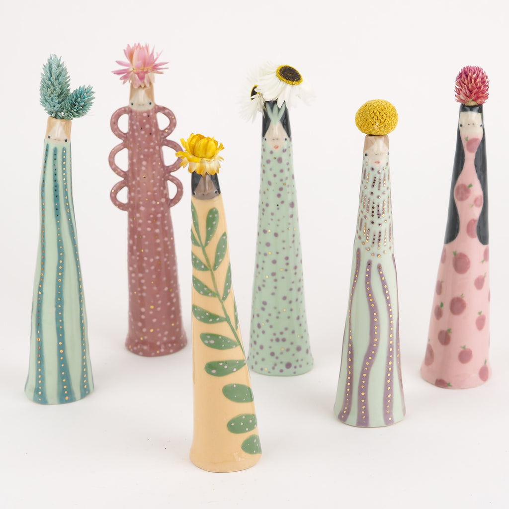 Golden Dots Collection: Katy the Weirdo Bud Vase