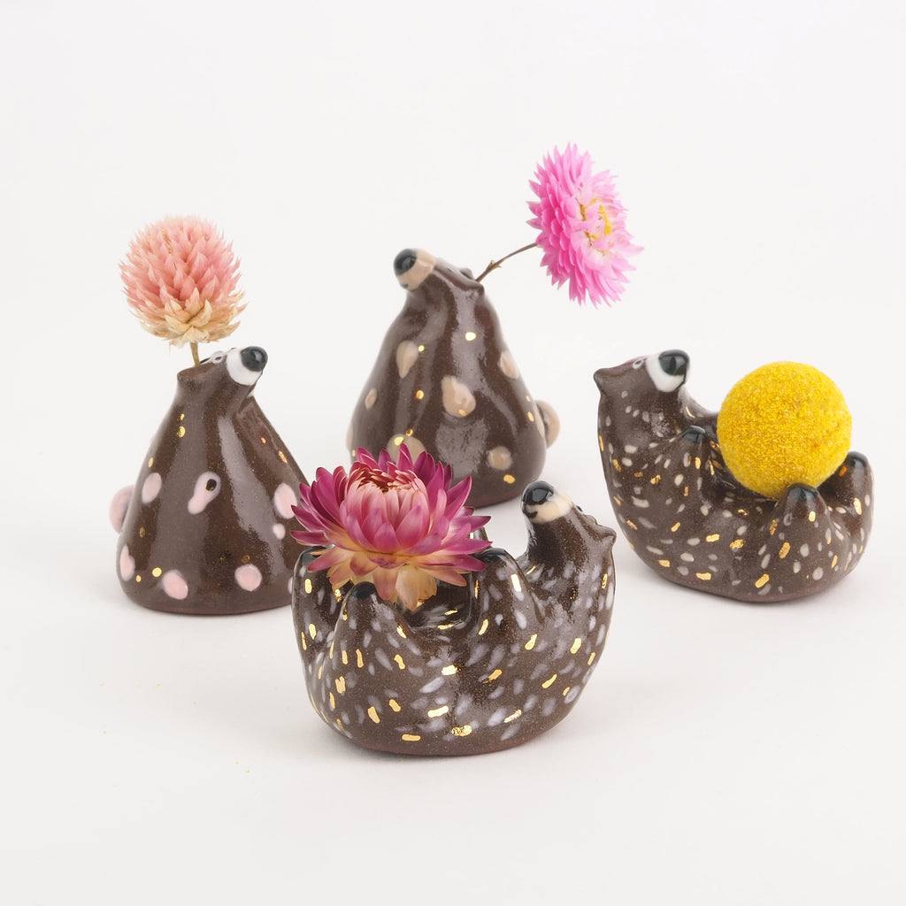 Seconds Collection: Flower Bear Vase