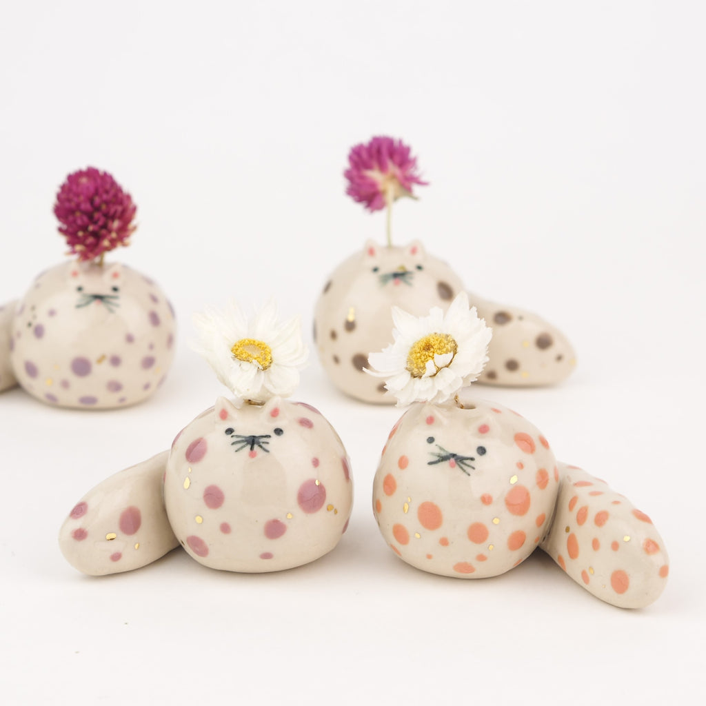 Chunky Kitty Vase