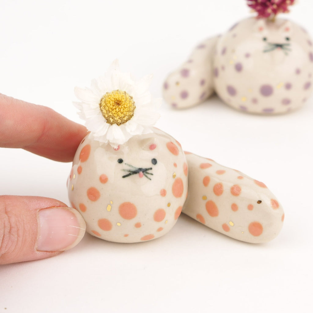 Chunky Kitty Vase