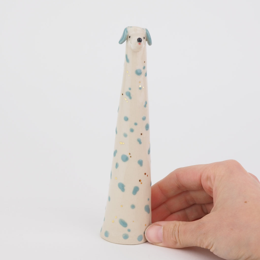 Golden Dots Collection: Collie the Weirdo Pup Vase