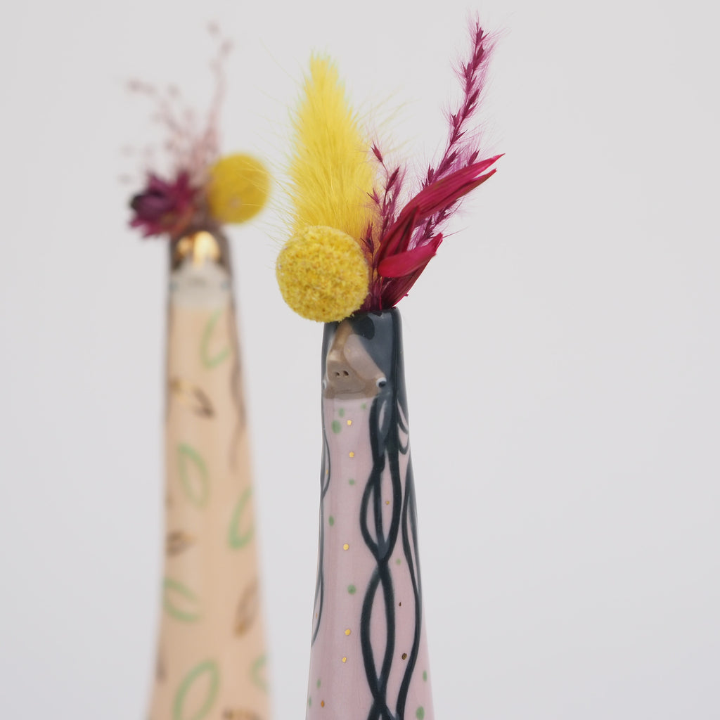 Golden Dots Collection: Belle the Weirdo Bud Vase