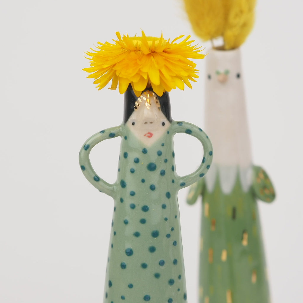 Golden Dots Collection: Leslie the Weirdo Bud Vase