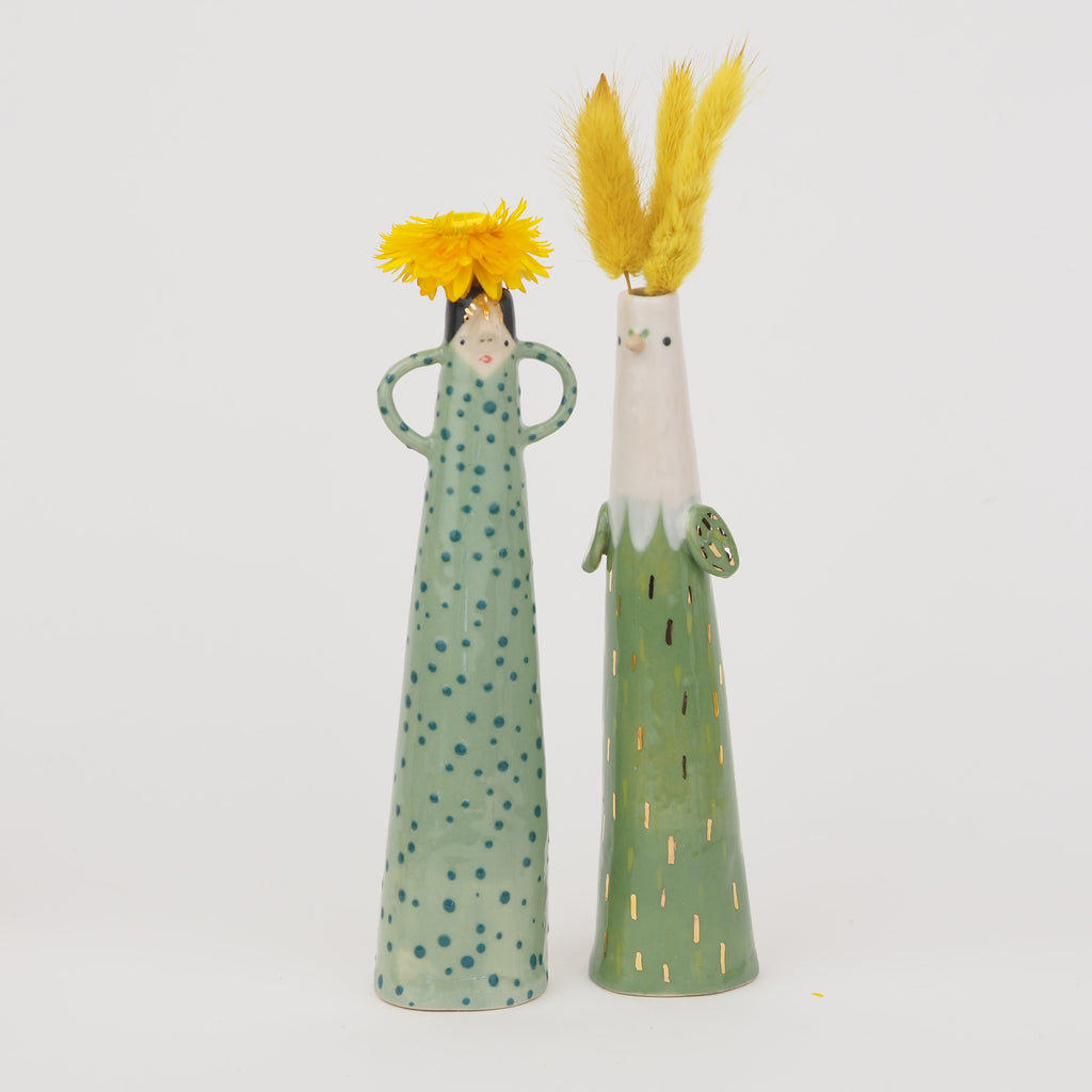 Golden Dots Collection: Leslie the Weirdo Bud Vase