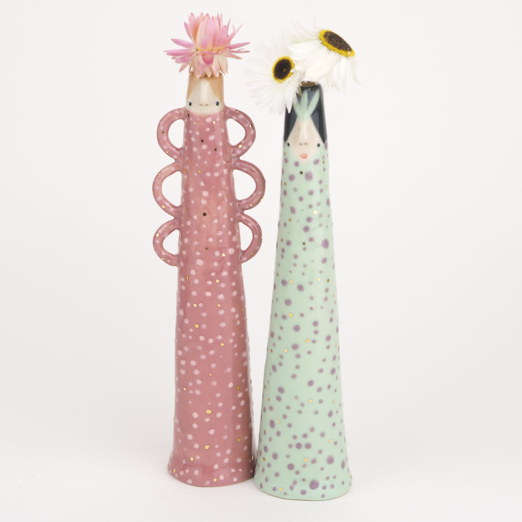 Golden Dots Collection: Katy the Weirdo Bud Vase