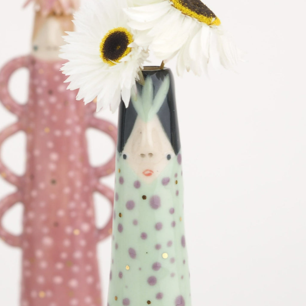 Golden Dots Collection: Katy the Weirdo Bud Vase