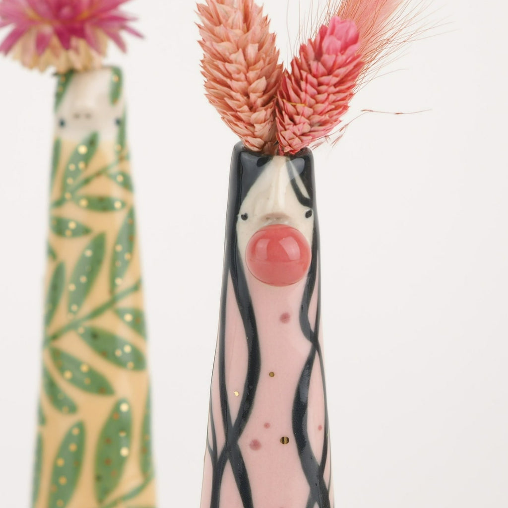 Golden Dots Collection: Dew the Weirdo Bud Vase