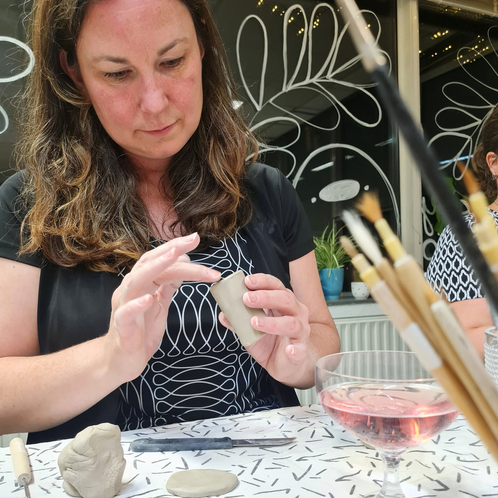 Painting Weirdo Bud Vases (June 15)