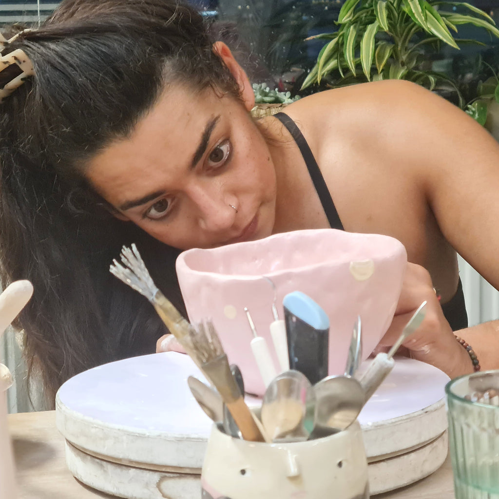 Painting Weirdo Bud Vases (June 15)