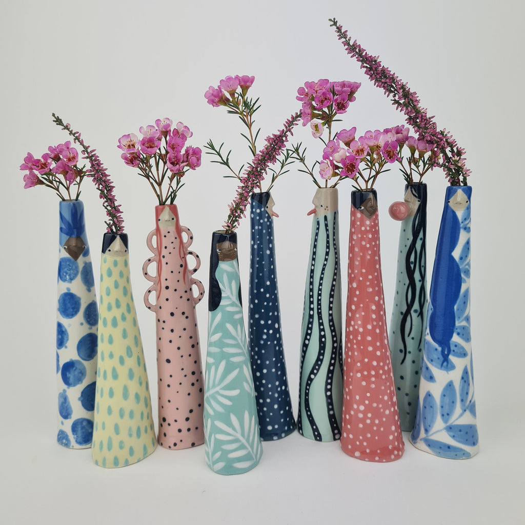 Painting Weirdo Bud Vases (June 15)