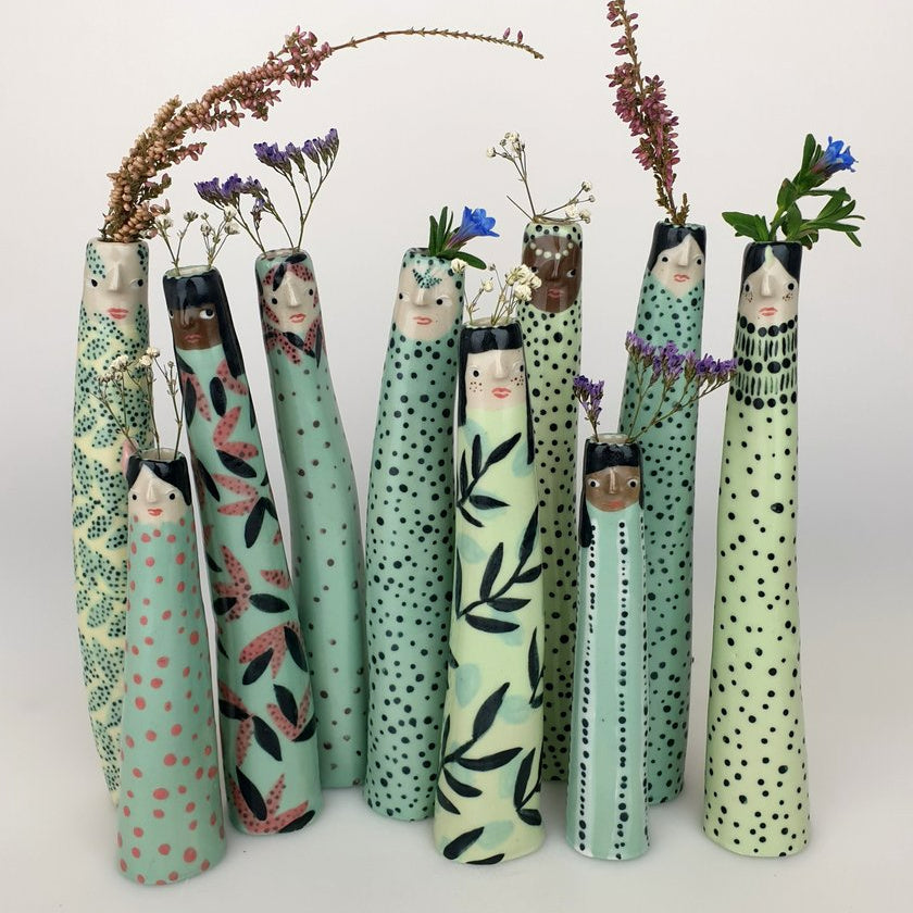 Painting Weirdo Bud Vases (June 15)