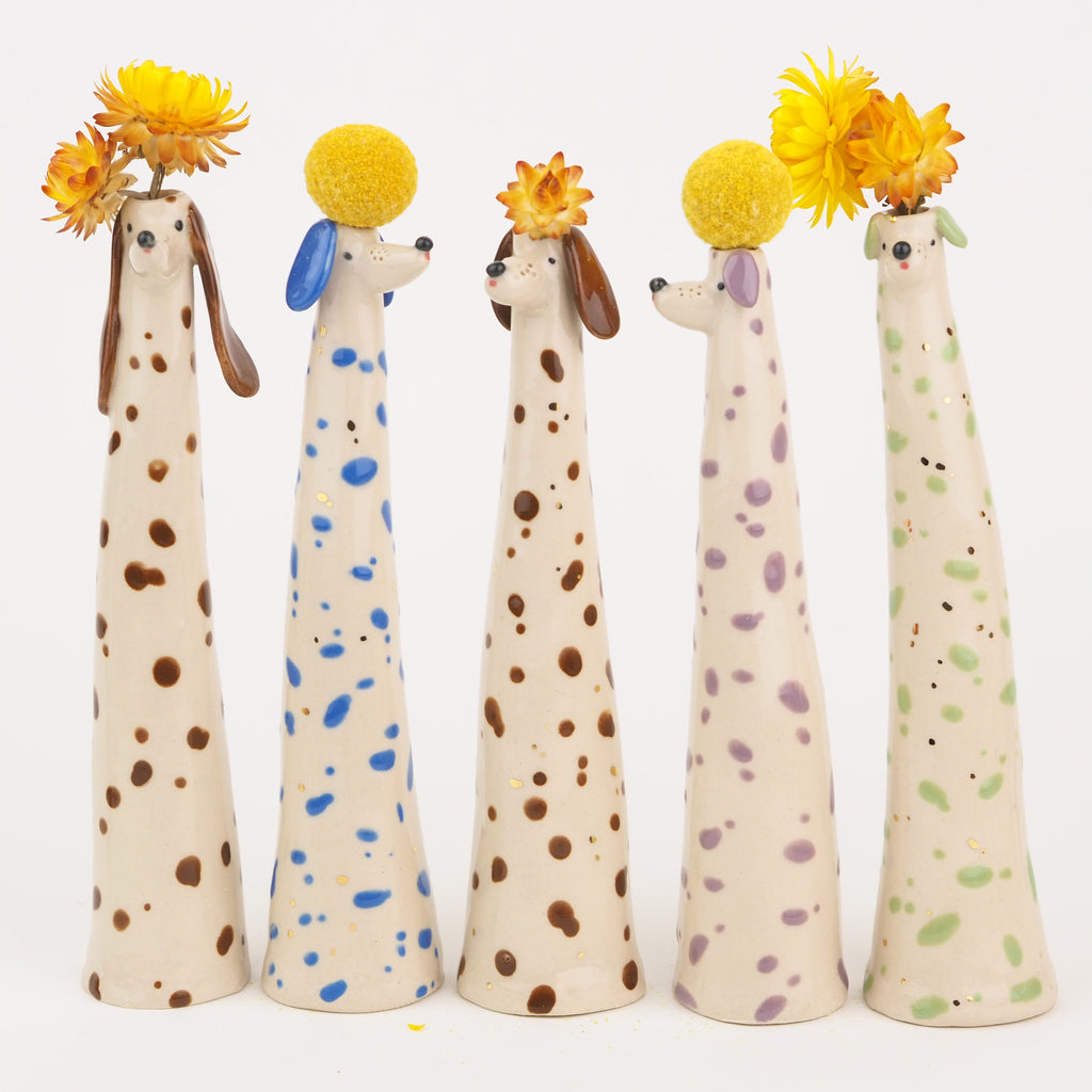 Golden Dots Collection: Perry the Weirdo Pup Vase
