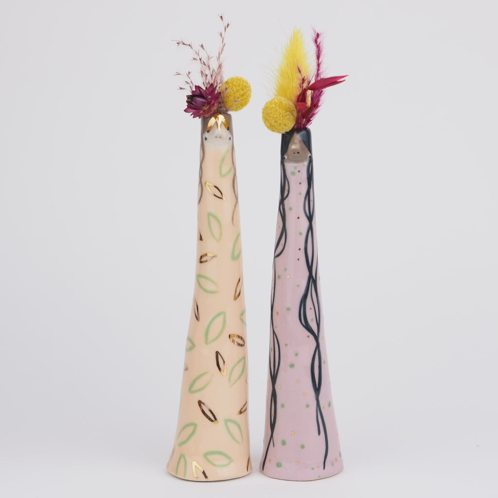 Golden Dots Collection: Paola the Weirdo Bud Vase