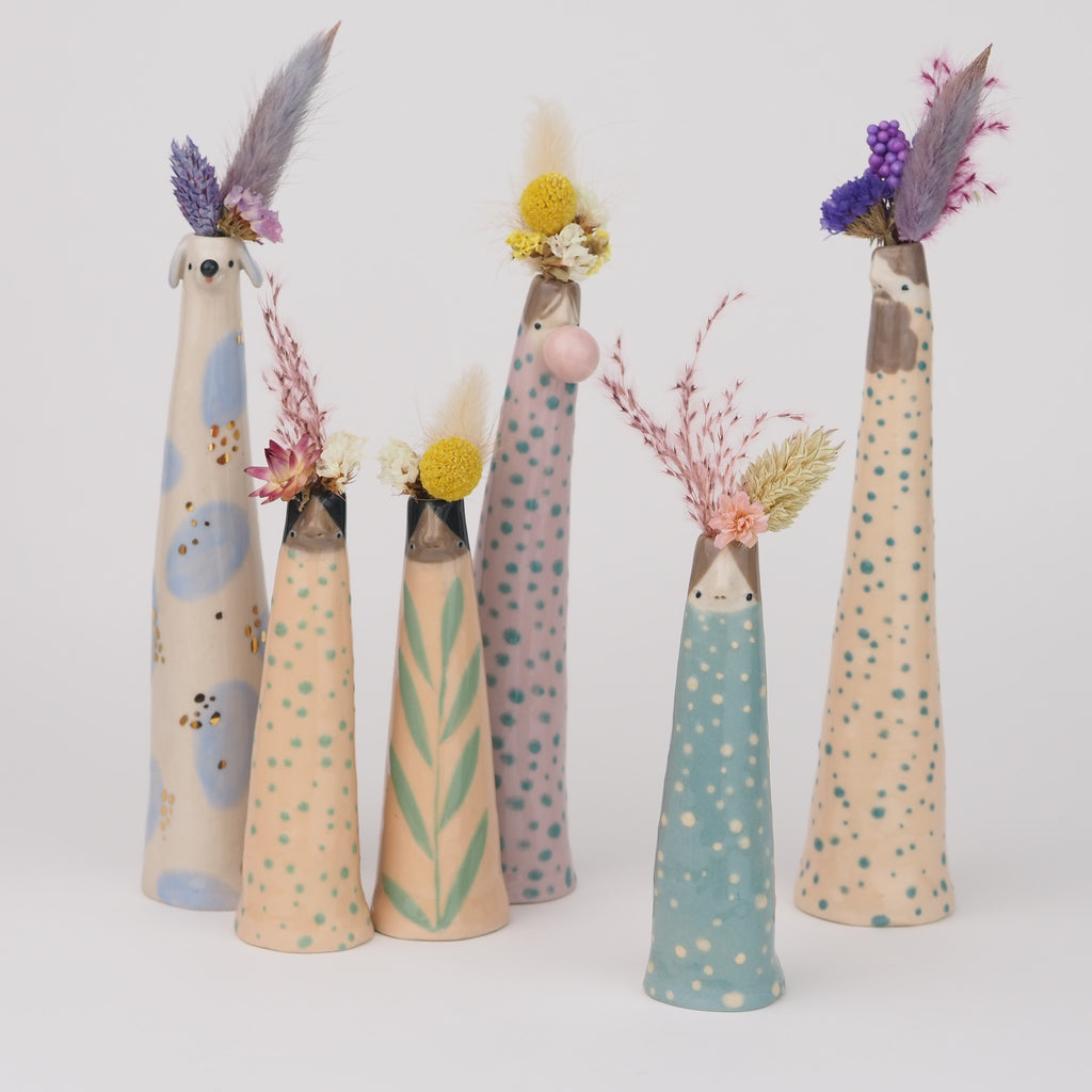 Wanda the Weirdo Bud Vase (Slip Cast built)