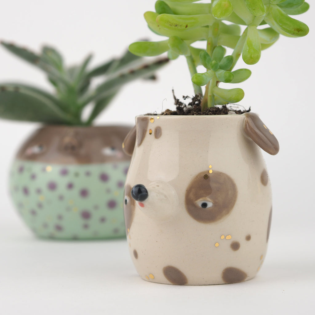 Golden Dots Collection: Lula the Mini Pup Pot