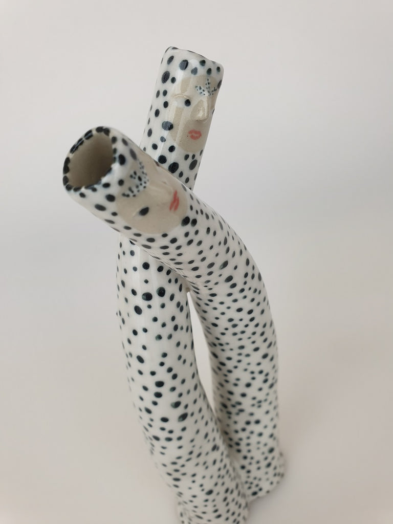 Adam & Adrienne the Cuddling Bud Vases