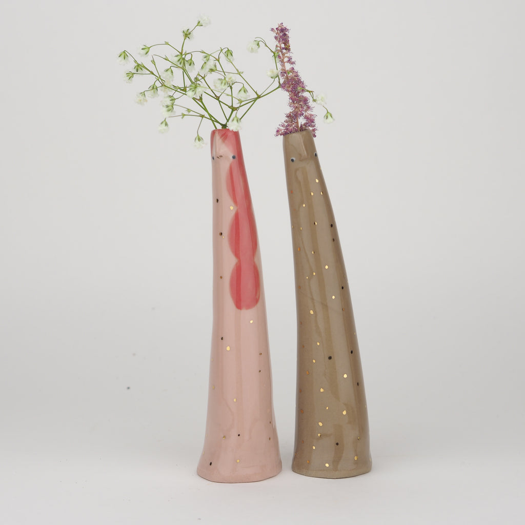 Golden Dots Collection: Thelma the Naked Bud Vase
