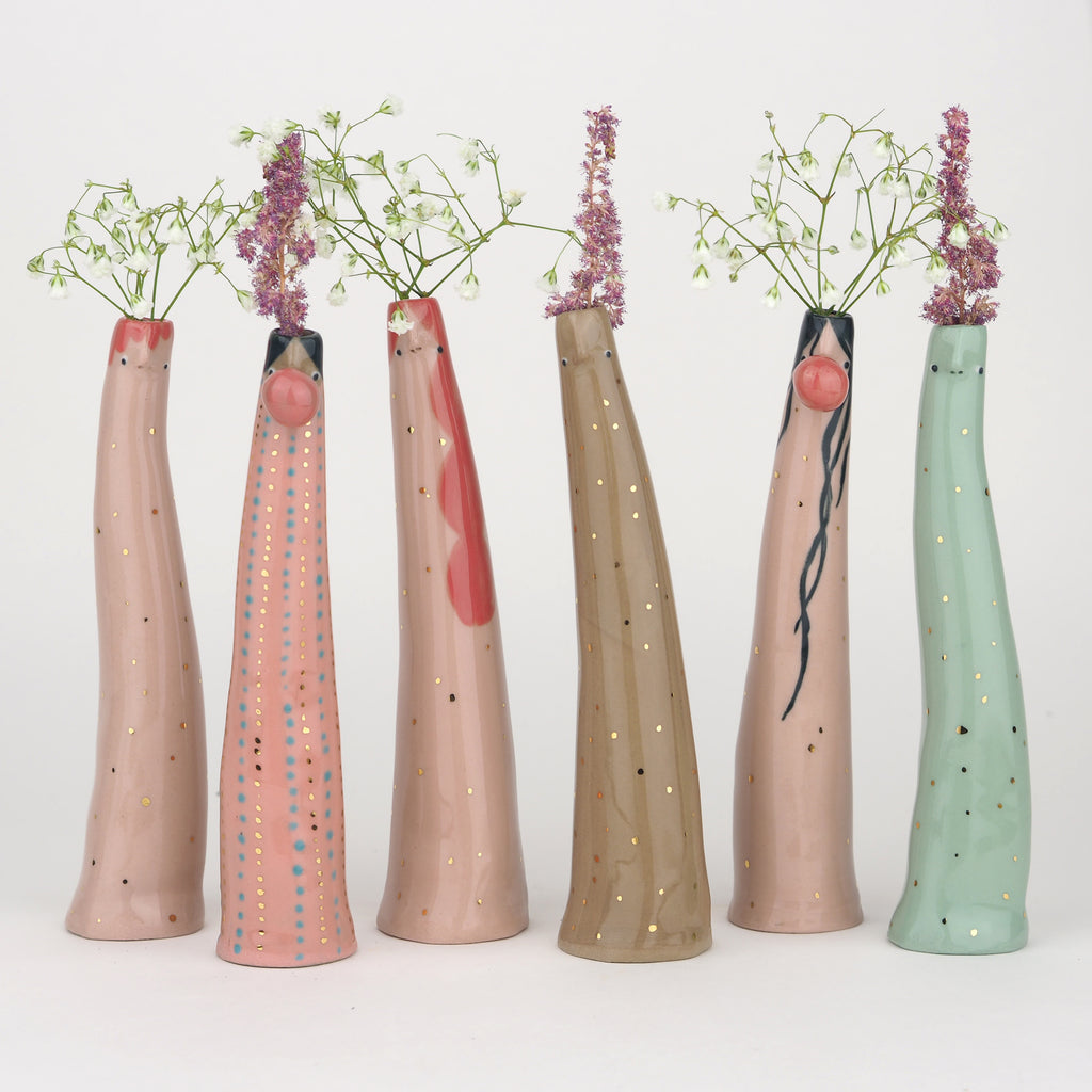 Golden Dots Collection: Steffi the Naked Bud Vase