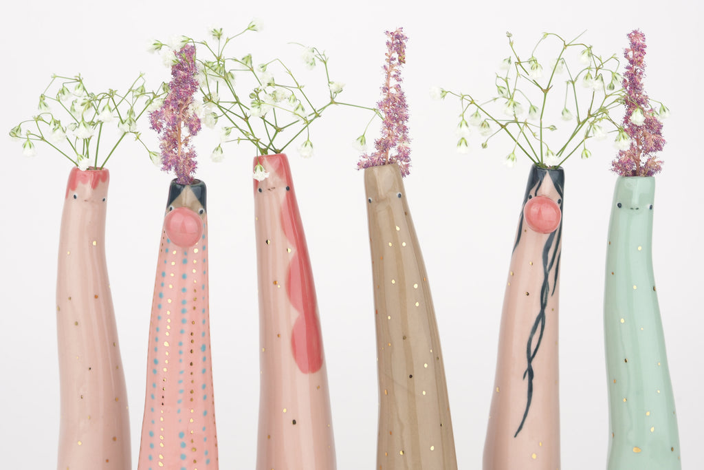 Golden Dots Collection: Maddie the Naked Bud Vase