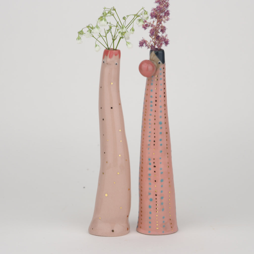 Golden Dots Collection: Frederic the Naked Bud Vase