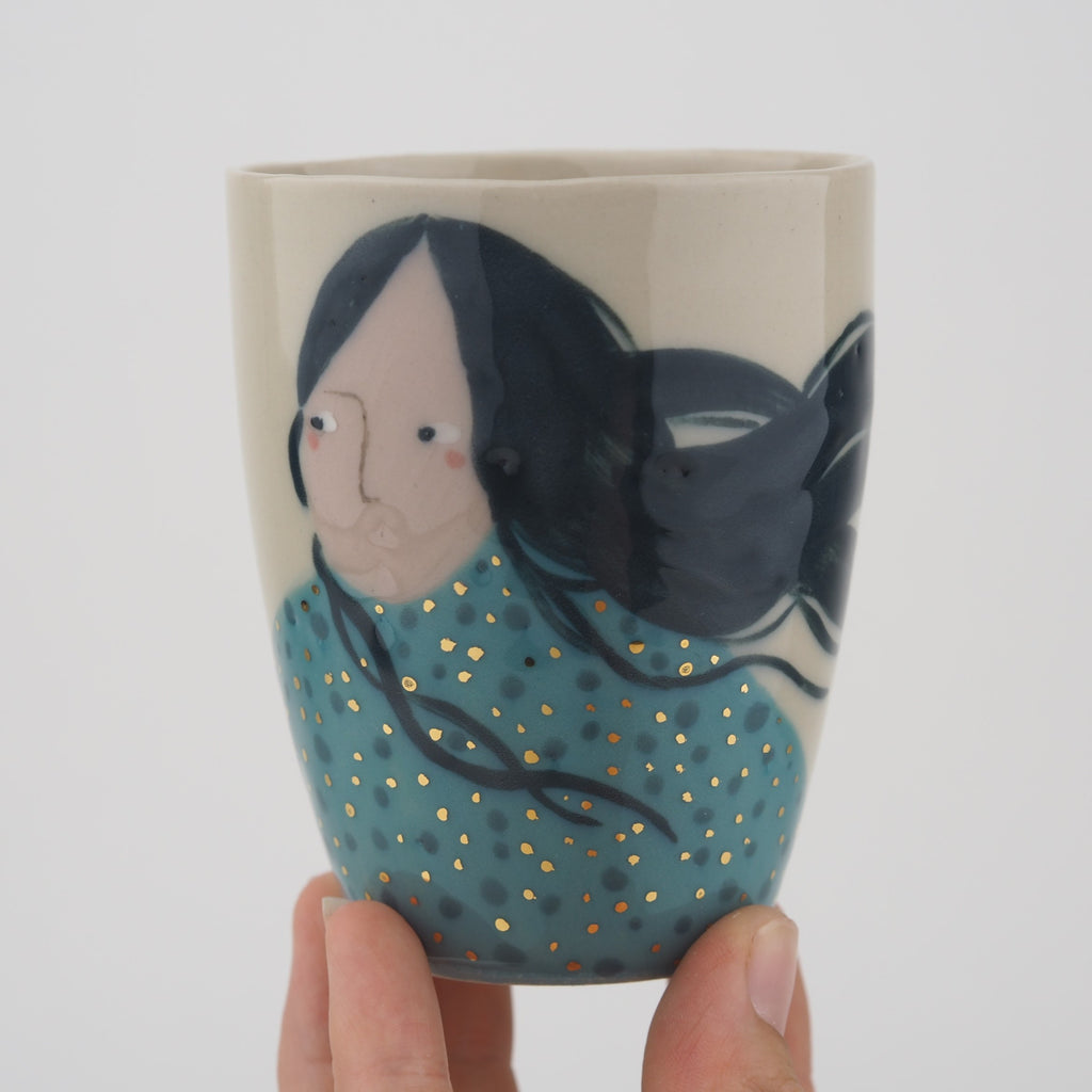 Golden Dots Collection: Cup with Portrait